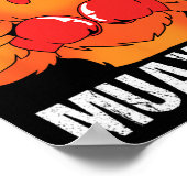 Kickbox-Trainer Thailand Rooster Muay Thai  Poster (Ecke)