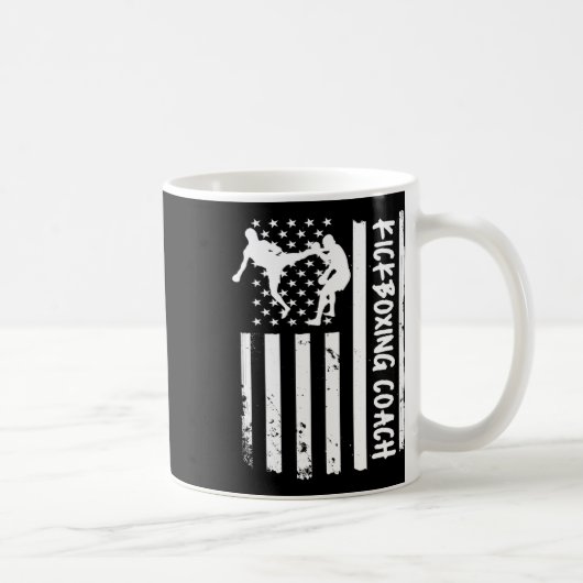 Kickbox-Trainer USA-Flagge Frauen Kinder Männer  Kaffeetasse (Rechts)