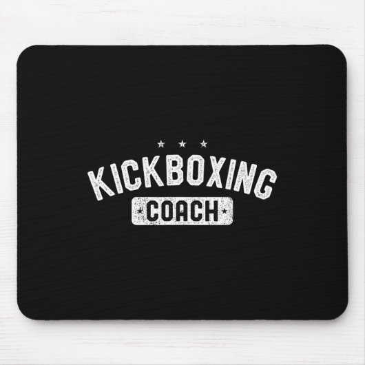 Kickbox-Trainer Vintage-Kickboxen Mousepad (Vorne)