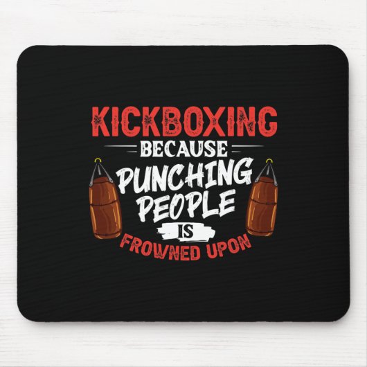 Kickbox-Training Cardio Anfänger Kickboxer _2 Mousepad (Vorne)