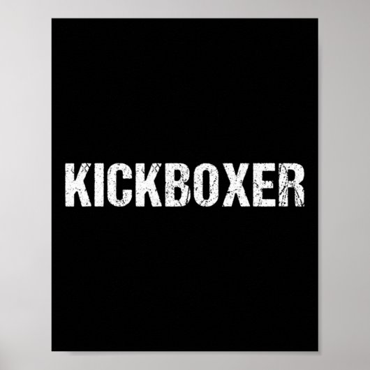 Kickbox-Trainings-Shirt für Kickboxer  Poster (Vorne)