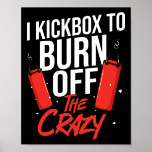 Kickbox-Workout Cardio Anfänger Kickboxer Poster