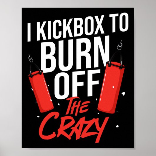 Kickbox-Workout Cardio Anfänger Kickboxer Poster (Vorne)