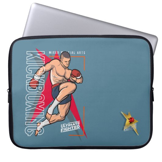 Kickboxen | 15" laptopschutzhülle (Vorderseite)