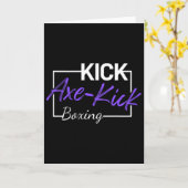 Kickboxen Axt Kick Karte (Gelbe Blume)