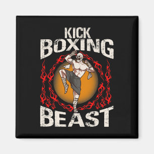 Kickboxen-Biest Brasilianische Kampfkunst Bedrängt Magnet