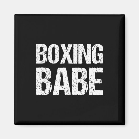 Kickboxen Boxen Bybe-Shirt Magnet (Vorne)