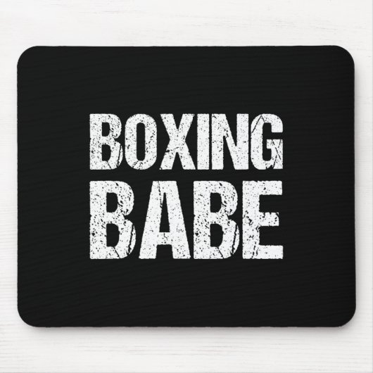 Kickboxen Boxen Bybe Shirt  Mousepad (Vorne)