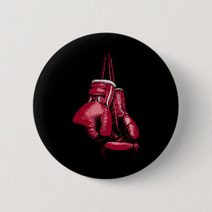 Kickboxen Boxen Liebhaber Boxer Vintage Boxhandsch Button