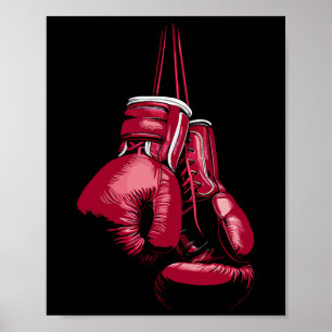 Kickboxen Boxen Liebhaber Boxer Vintage Boxhandsch Poster