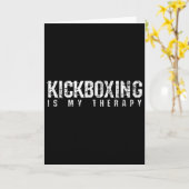 Kickboxen Boxen Material Kunst Geschenk Karte (Gelbe Blume)