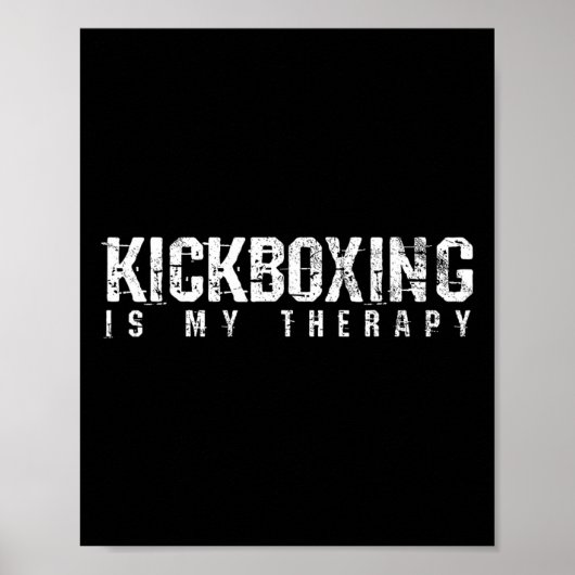 Kickboxen Boxen Material Kunst Geschenk Poster (Vorne)