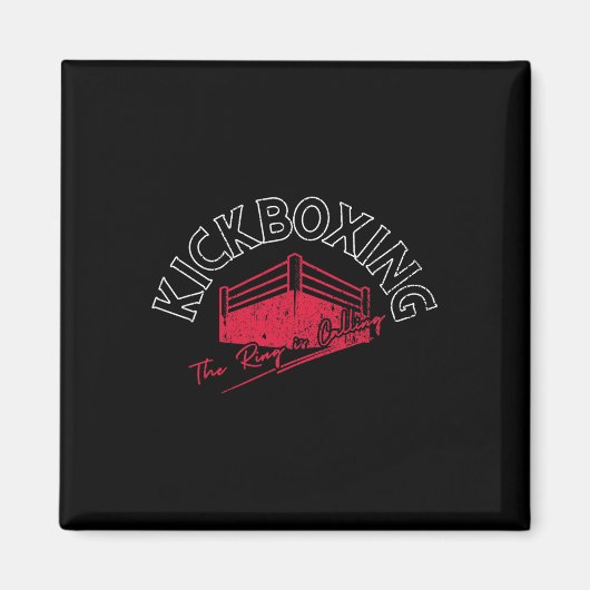 Kickboxen Der Ring Ruft Magnet (Vorne)