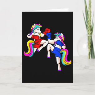 Kickboxen Einhorn Kickboxer MMA Karte