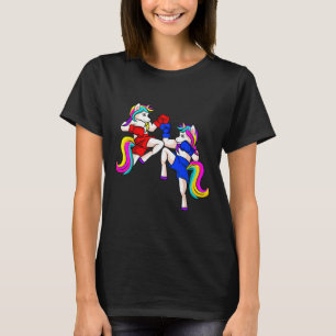 Kickboxen Einhorn Kickboxer MMA T-Shirt