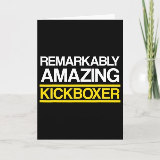 Kickboxen Erstaunliches Kick-Box-Training  Karte (Vorderseite)