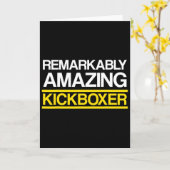 Kickboxen Erstaunliches Kick-Box-Training  Karte (Gelbe Blume)
