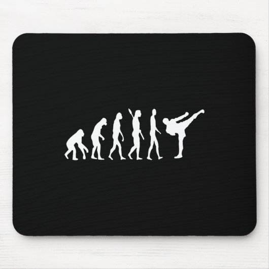 Kickboxen Evolution Karate Arti Taekwondo Judo Mousepad (Vorne)