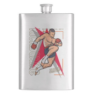 Kickboxen Flachmann