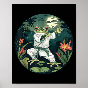 Kickboxen Forest Jiu-Jitsu MMA Kröte Taekwondo Poster