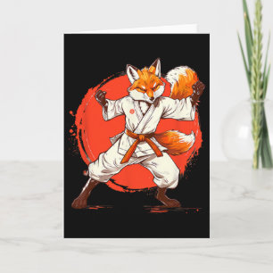 Kickboxen Fox Taekwondo Karate Mma Lustige Kampfsp Karte