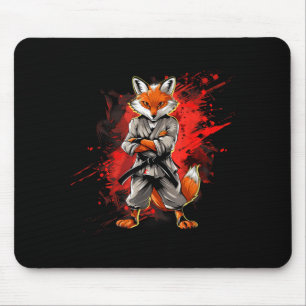Kickboxen Fox Taekwondo Karate MMA Lustige Kampfsp Mousepad