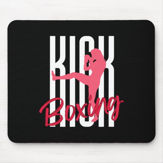 Kickboxen Frontkick Mousepad (Vorne)