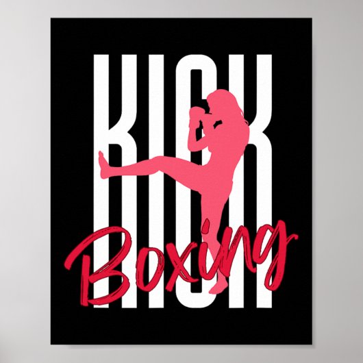Kickboxen Frontkick  Poster (Vorne)
