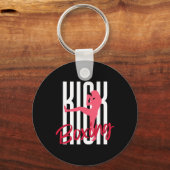 Kickboxen Frontkick Schlüsselanhänger (Vorderseite)