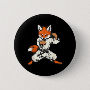 Kickboxen Fuchs Taekwondo Karate Mma Lustig Martia Button