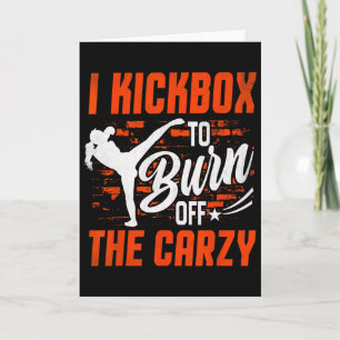 Kickboxen für Männer Frauen Kickboxer Jab Workout  Karte