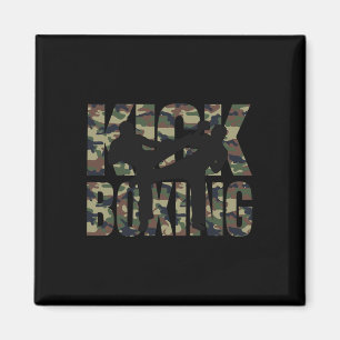 Kickboxen Grunge-Design Kampf zwischen zwei Kickbo Magnet