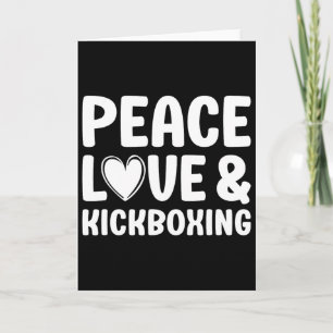 Kickboxen I Love Kickboxing Kickboxer Karte