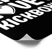 Kickboxen I Love Kickboxing Kickboxer Poster (Ecke)