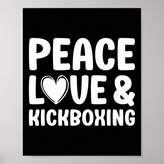 Kickboxen I Love Kickboxing Kickboxer Poster (Vorne)