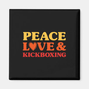 Kickboxen Ich liebe Kickboxen für Männer und Fraue Magnet