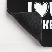 Kickboxen Ich liebe Kickboxen Kickboxer  Mousepad (Ecke)