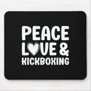 Kickboxen Ich liebe Kickboxen Kickboxer  Mousepad