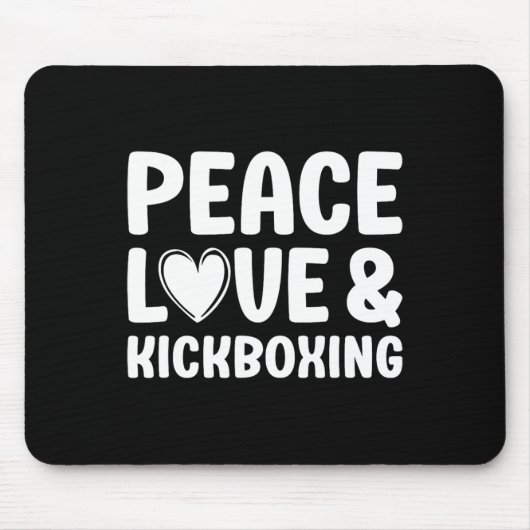 Kickboxen Ich liebe Kickboxen Kickboxer  Mousepad (Vorne)