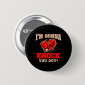 Kickboxen Ich werde dich ausschalten! Kickbox Kick Button (Vorne & Hinten)