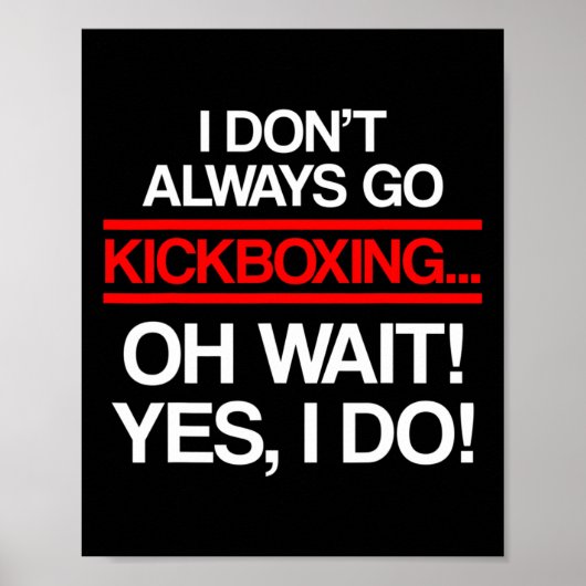 Kickboxen Immer Kick-Box-Training _1 Poster (Vorne)