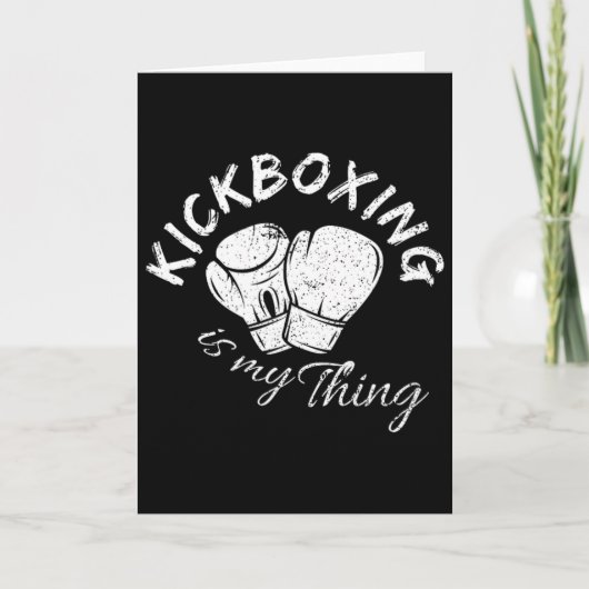 Kickboxen ist mein Ding Karte (Vorderseite)