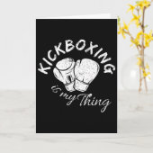 Kickboxen ist mein Ding Karte (Gelbe Blume)