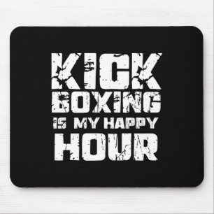 Kickboxen ist meine glückliche Stunde Frauen Niedl Mousepad