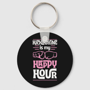 Kickboxen ist meine Happy Hour Lustige gemischte K Schlüsselanhänger