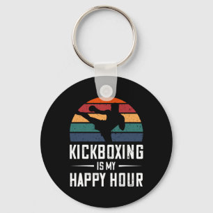Kickboxen ist meine Happy Hour Lustiges Kickboxen Schlüsselanhänger