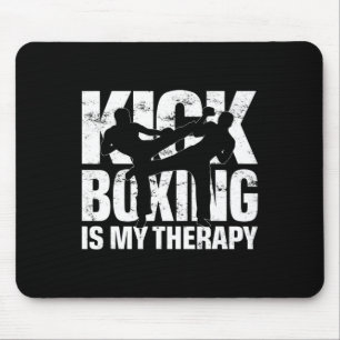 Kickboxen ist meine Therapie, Kickbox-Match-Motiv Mousepad