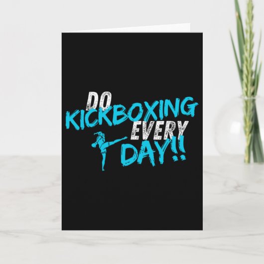 Kickboxen jeden Tag Karte (Vorderseite)