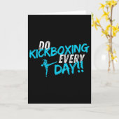 Kickboxen jeden Tag Karte (Gelbe Blume)