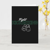 Kickboxen kämpfen karte (Gelbe Blume)